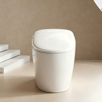 En gros WC intelligent électrique avec bidet intégré, télécommande, siège chauffant, équipement sanitaire de salle de bain OEM, S-trap/P-trap