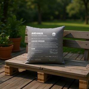 Cojín para Exteriores de 19.7x15.7x4.7 Pulgadas, Gris, Poliéster, Resistente al Agua, Cuadrado, para Uso en Todas las Estaciones - Product Image 2