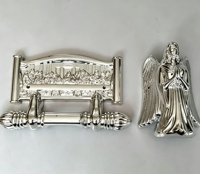 H9043 Poignées de cercueil décoratives, accessoires funéraires en gros, fournitures funéraires