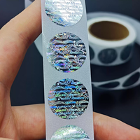 Étiquette autocollante holographique 3D de sécurité personnalisée en PET, étanche, anti-contrefaçon et inviolable pour l'automobile et l'aérospatiale