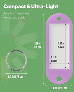 Tag Kunci Plastik <span class=keywords><strong>Door</strong></span> to <span class=keywords><strong>Door</strong></span> dengan Label Cincin Terpisah, Berbagai Warna, Pengidentifikasi Kunci untuk Hotel, Kantor, dan Organisasi - Product Image 2