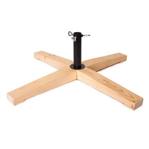 Soporte <span class=keywords><strong>para</strong></span> Árbol de Navidad UMIND UM615 de Pino Macizo con Cuatro Brazos Cruzados, Color Natural, Duradero, Ecológico, <span class=keywords><strong>para</strong></span> Árboles <span class=keywords><strong>Artificiales</strong></span> Pequeños de Escritorio - Product Image 3