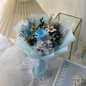 Roses stabilisées éternelles personnalisées, durables 3-5 ans, <span class=keywords><strong>pour</strong></span> décoration Saint-Valentin <span class=keywords><strong>et</strong></span> remise de diplôme - Product Image 2