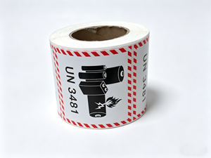 Autocollants d'avertissement en vinyle imprimés sur mesure, étiquettes d'emballage imperméables, étiquettes d'avertissement pour l'expédition, étiquettes pour batteries - Product Image 3