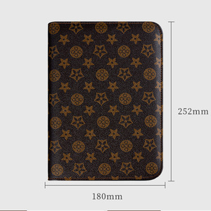 Carnet A5 à feuilles mobiles détachables avec fermeture éclair, couverture souple en cuir PU vintage, personnalisable, 100 feuilles - Product Image 6