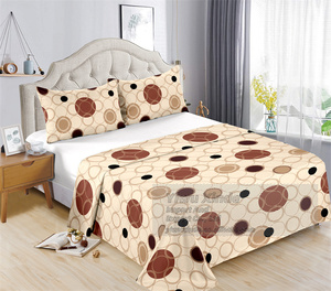 Set di Lenzuola Stampate 100% Cotone King Size con Motivi Floreali e 2 Federe, Usa e Getta e Pieghevoli per Casa e Hotel - Product Image 5