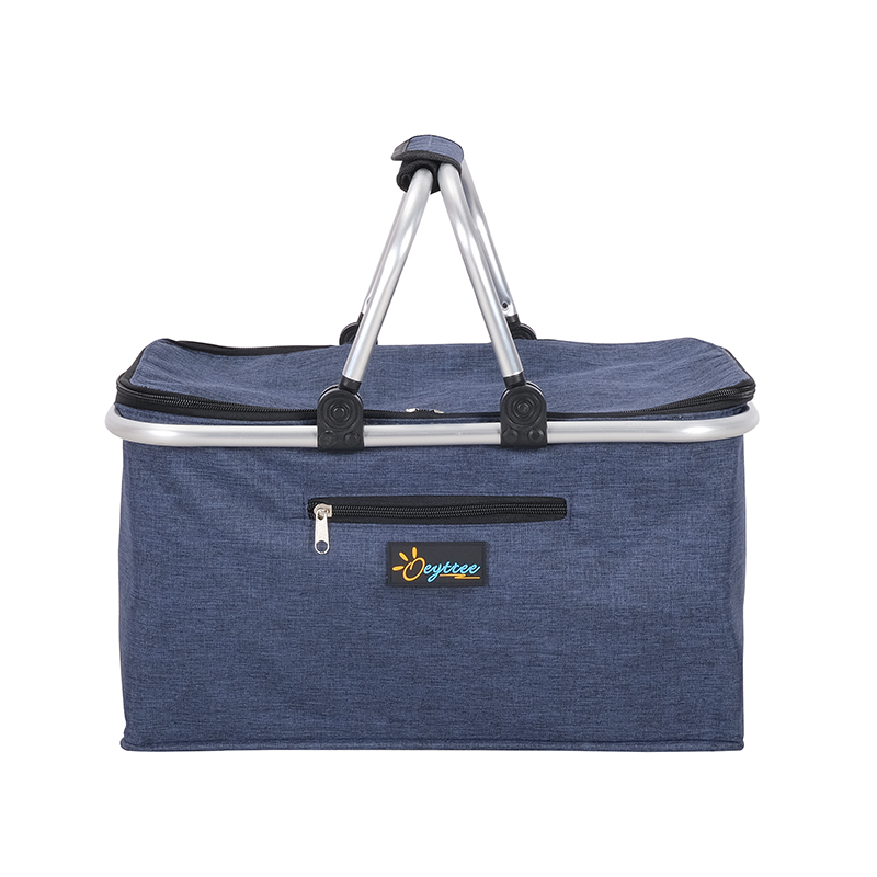 Оптовая продажа, Высококачественная Корзина для пикника Oeytree из прочной водонепроницаемой изолированной и охлаждающей ткани, складная корзина для пикника