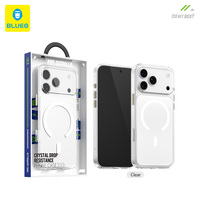 Étui BLUEO Armor Design en TPU PC transparent magnétique anti-jaunissement et anti-traces de doigts pour 18 Pro Max