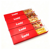 25cm Pizza-Schiebeschachtel mit individuellem Logo, rechteckige Pizza-Kartonschachtel zum Mitnehmen, Papierverpackung für Fast Food