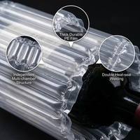 Sac gonflable à colonnes d'air antichoc pour bouteille de vin rouge, protection antichoc réutilisable pour emballage