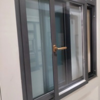 Fenêtres coulissantes horizontales en aluminium à double vitrage de haute qualité au design moderne personnalisé ZEYI