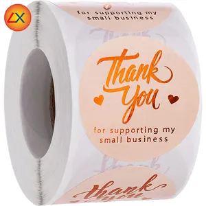 2 Inch Thank You Stickers 500 PCS Sealing Stickers Thank You Label Tags For Boutiques Giveaways Envelope Seals Small Business