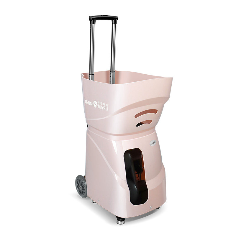 Tennisman TS-09 Tennis Serve Machine Pink Automatic Training APP Control Usb Input Support Phone Charge