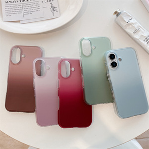 เคสโทรศัพท์แบบด้านไล่เฉดสีฤดูร้อนสองชั้น ดีไซน์มินิมอล สำหรับ iPhone17ProMax/16/15 รุ่น Unisex - Product Image 2