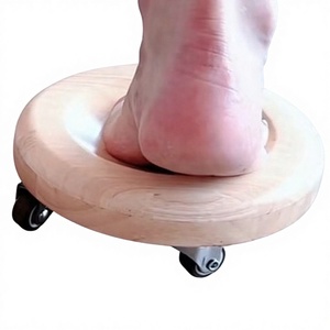 Disco de Madera Sólida para Entrenamiento de Piernas y Mejora de la Postura, Arco Deslizante en Espiral - Product Image 1