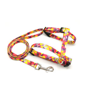 Kekang Anjing Peliharaan Nilon Terbaik, Kekang untuk Anjing Kecil Dapat Disesuaikan dengan Gesper Berlubang - Product Image 2