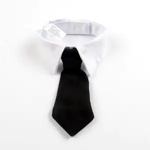 Оптовая черная собака галстук-бабочка с воротником