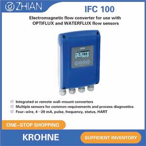 เครื่องวัดอัตราการไหล KROHNE เซ็นเซอร์วัดการไหล DN50 50 มม. 2 นิ้ว OPTIFLUX 1100 เครื่องวัดการไหลแบบแม่เหล็ก - Product Image 1