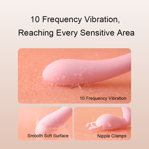 Deerlet kadın seksi vibratör 10 frekansları meme masaj seks oyuncakları kadın erkek USB güç Reiki yetişkin ürün Juguetes Sexuales - Product Image 4