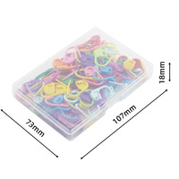 Cross-Border 120 pcs/Box Mixte Coloré Tricoté Marqueurs Crochet Clips En Plastique Marqueur Boucle Position Aiguille Petites Épingles À Coudre