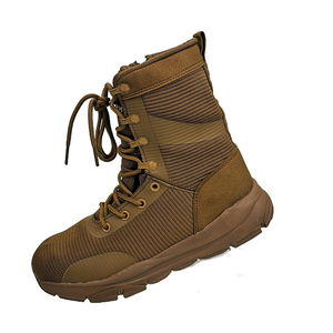 DF701 Tactical <b>Hiking</b> <b>Boots</b> Tan High Top Lace Up Outdoor All Seasons Durable Men Canvas <b>Boots</b> - Product Image 5