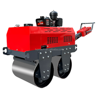 Compacteur vibrant à double tambour autopropulsé 330KG 550KG, prix usine, pour la construction routière