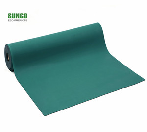 Tapis de banc <span class=keywords><strong>ESD</strong></span> à 2 couches de l'usine d'origine, couleur verte/grise/bleue/noire, <span class=keywords><strong>norme</strong></span> ROHS 2.0 - Product Image 5