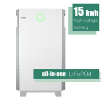 Batería SAJ B2-15HV1 de 15 kWh LiFePO4, 8000 Ciclos, para Almacenamiento de Energía Solar y de Autocaravanas, Montaje en Pared, IP65, Certificación Europea