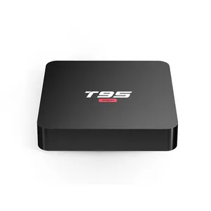 T95 سوبر الروبوت 10.0 4k 2.4 جيجا هرتز TV Box مزود بواى فاى Allwinner H3 2GB 16GB تعيين كبار مربع T95 سوبر