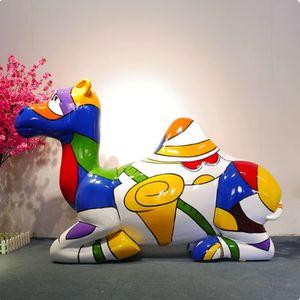 Sculpture géante personnalisée de chameau, statue d'art de jardin, sculptures pour décoration extérieure moderne, directement de l'usine - Product Image 4