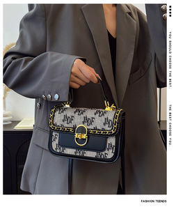 Bolso <span class=keywords><strong>de</strong></span> Hombro <span class=keywords><strong>de</strong></span> Lujo para <span class=keywords><strong>Mujer</strong></span>, <span class=keywords><strong>de</strong></span> <span class=keywords><strong>Marca</strong></span> Famosa, Diseño <span class=keywords><strong>de</strong></span> Sillín, con Detalle <span class=keywords><strong>de</strong></span> Brida, Bicolor, Bandolera, con Letras, Portátil, para Transmisiones en Vivo - Product Image 6