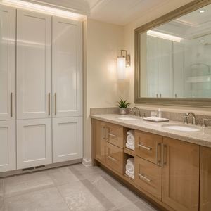 Muebles de Baño Modernos de Lujo Chinos Usados, Gabinetes de Tocador para Baño, Proyecto Hotelero, Mueble de Baño con Lavabo - Product Image 5