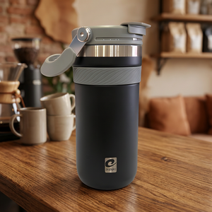 Borraccia Termica Portatile Termpo in Acciaio Inossidabile 550ml, Isolamento Termico 12-24 Ore, Design Minimalista, Sicura per Acqua Bollente, Ideale per Viaggi - Product Image 3