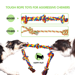 Juguete de Cuerda de Algodón para Perros, Producto Nuevo de Fábrica, Suministros para Mascotas, Duradero, para Limpieza de Dientes - Product Image 3