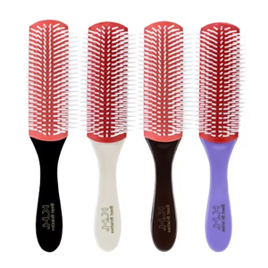 <span class=keywords><strong>Cepillo</strong></span> de <span class=keywords><strong>Pelo</strong></span> <span class=keywords><strong>Denman</strong></span> de 9 Filas con Cerdas de Nylon y Cojín, Ideal para Cabello <span class=keywords><strong>Rizado</strong></span> Natural - Product Image 1