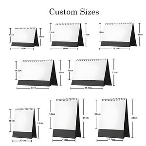 Promozione stampa Logo personalizzato Mini tabella Planner calendario quotidiano mensile 365 giorni a spirale filo-O Stand Flip calendario da 2026 - Product Image 4