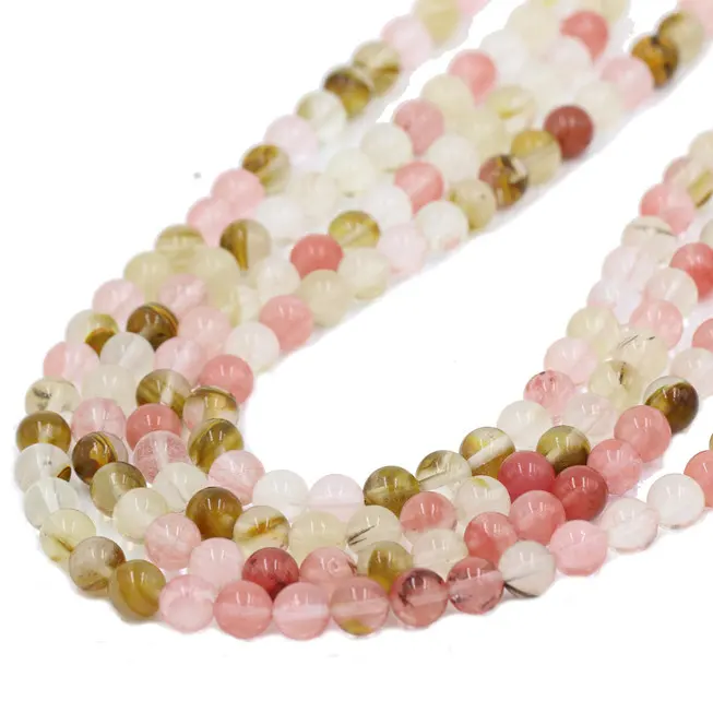 Prezzo di fabbrica all'ingrosso di alta qualità anguria tormalina perle di pietra per la creazione di gioielli