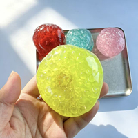 WH Vaseline-Perlenball Farbige Flache Perlen Langsam Zurückfedernder Lärmball Quetschspaß Kreatives Spielzeug