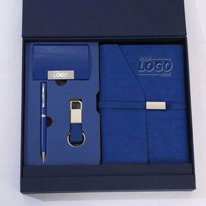 Set de Regalo Ejecutivo Personalizado de Cuero PU: Libreta, Tarjetero, Llavero con Impresión Digital - Regalos Perfectos para Empresas y Apreciación a Profesores - Product Image 1