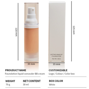 Base de Maquillaje Vegana de Alta Calidad, Cobertura Total, Corrector Líquido, Marca Privada, Sensación Natural - Product Image 2