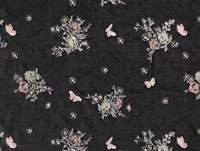 Tissu brodé 100% polyester, mat, soyeux, résistant aux plis, pour abaya, hijab, robe du Qatar, robe de soirée