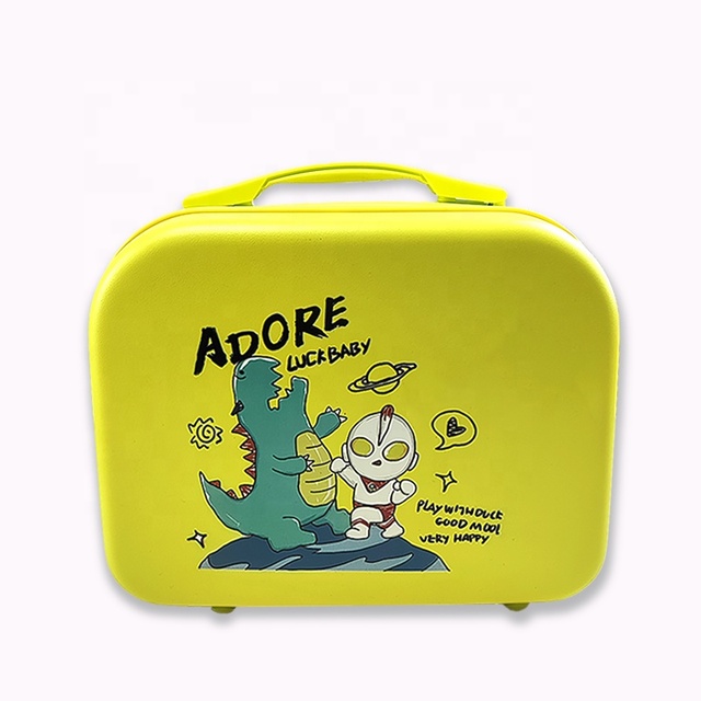 2023 Cheap Price Custom Logo Hand Luggage Pencil Case Small Lightweight PC Shell Polyester Storage Bag Mini Suitcase School
