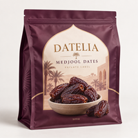 Sachet d'emballage personnalisé pour dattes Medjool avec fermeture éclair, film haute barrière et étiquette privée pour fruits secs