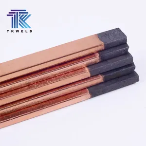 TKweld DC Copper Coated Round Graphite Rod Round Carbon Arc Gouging Electrode