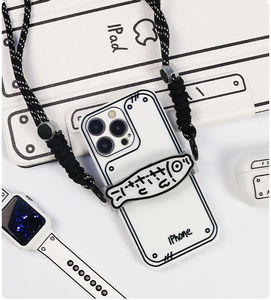 Lunettes de soleil multicolores Stick Figure Salted Fish Back Clip Phone Rope Diagonal Long Rope Hanging Shoulder - Product Image 3