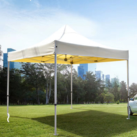 Tente de réception hexagonale pliable avec structure en alliage d'aluminium, couverture Oxford imperméable et anti-UV avec sac de transport