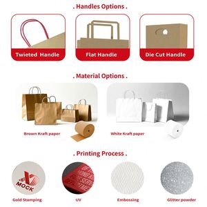 ถุงกระดาษคราฟท์แบบกำหนดเองสำหรับใส่ขนม ของขวัญ ชา นม บรรจุภัณฑ์สำหรับซื้อกลับบ้าน พิมพ์โลโก้ตามสั่ง ขายส่ง ย่อยสลายได้ทางชีวภาพ - Product Image 4
