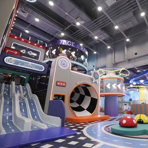 Équipement de terrain de jeux intérieur pour enfants, parc d'aventure tout-en-un, piscine à balles, toboggan, grand centre commercial, centre de divertissement, ensemble de jeux - Product Image 1