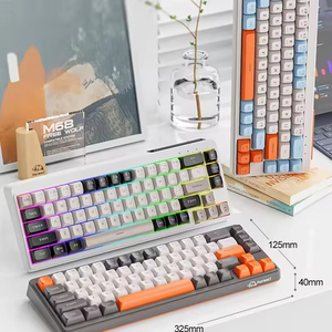 Hot Sale FreeWolf M68 Dual-mode Wireless Silent PBT Ball Cap Game E-sports Office Mechanical Keyboard - Product Image 4