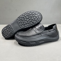 Mocassins rétro tendance printemps 2026, respirants, absorbant les chocs, confortables, en daim de vache, style britannique, pour affaires